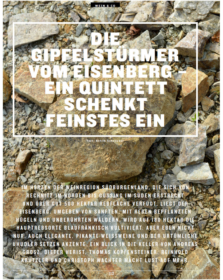 Zeitungsartikel "Die Gipfelstürmer vom Eisenberg"
